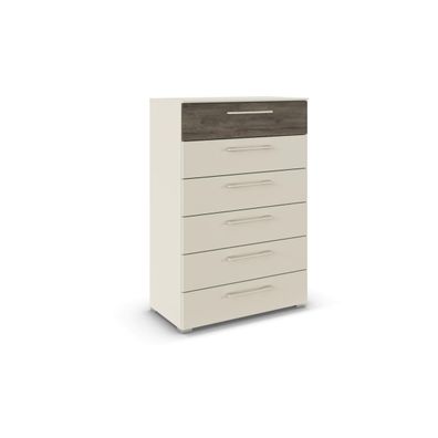 Rauch Kommode Luana mit 6 Schubladen Champagner 80 cm