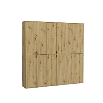 Xonox Garderobenkombi 3-teilig Projekt X Eiche Artisan 12-türig
