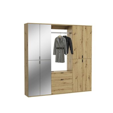 Xonox Garderoben Set 3-teilig Projekt X Schuhschrank Eiche 8-trg