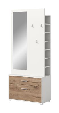Garderobenkombination in Nox Oak Nachbildung
