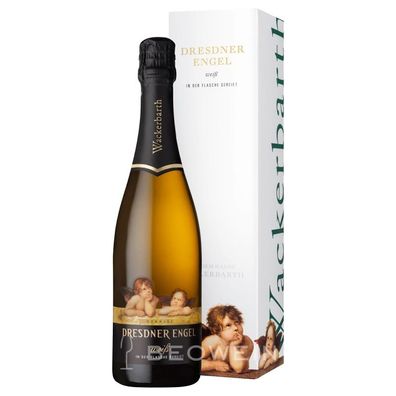 Dresdner Engel Sekt Trocken in Geschenkhülle 0,75 l - Flaschengärung, Sachsen