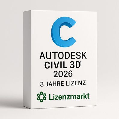 Autodesk Civil 3D 2026 - 3 Jahre Lizenz (Windows)