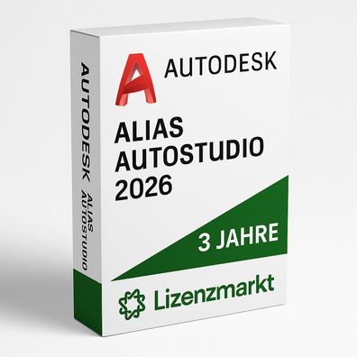 Autodesk Alias AutoStudio 2026 - 3 Jahre Lizenz (Windows)