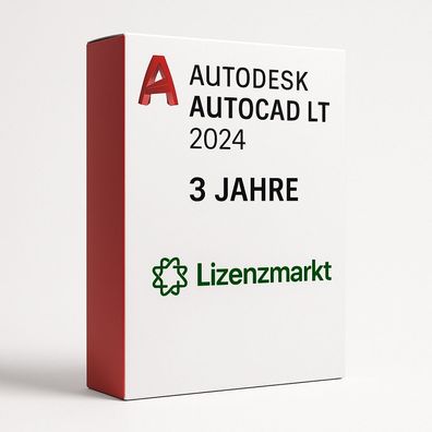 Autodesk AutoCAD LT 2024 - 3 Jahre Lizenz (Windows & macOS)
