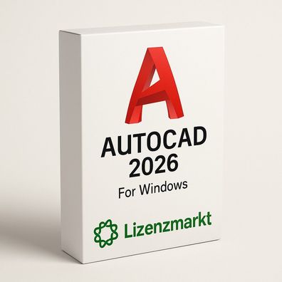 Autodesk AutoCAD 2026 - 1 Jahr Lizenz (Windows)