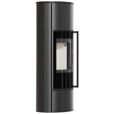 Kaminofen aus Stahl KRATKI ERIK Hoch Ø 150 5,5 kW mit Türfeder