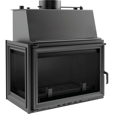 Wasserführender Kamineinsatz KRATKI ZUZIA Links 12 Kw Ø200 Ecodesign Eck SET