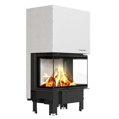 Kamineinsatz KRATKI REGNOR 800/400 8 kW Ø 200 3 seiten glas mit Türfeder
