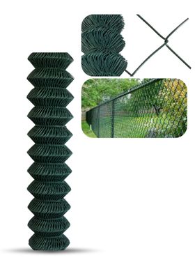 Maschendrahtzaun Zaun Gartenzaun 60x60mm Maschinengeflecht Gitterzaun 0,8m x25m