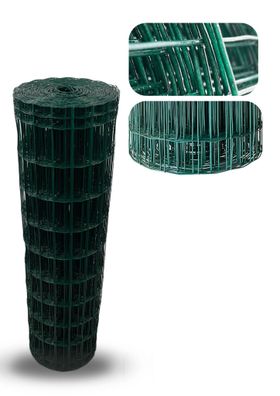 Maschendrahtzaun Zaun Gartenzaun 100x75mm Maschinengeflecht Gitterzaun 1,00x25m