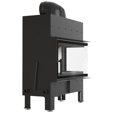 Kamineinsatz KRATKI FLOKI L Rechts 12kW Komplettset zum EINBAU Ø 200