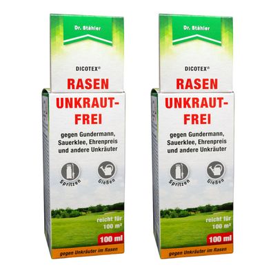 2 x DR. Stähler Dicotex® Rasenunkrautfrei, 100 ml