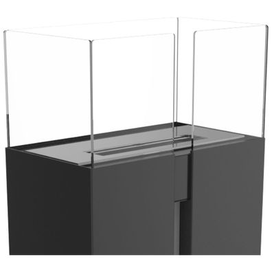 Glas für Biokamin ROMEO - Vorderseite