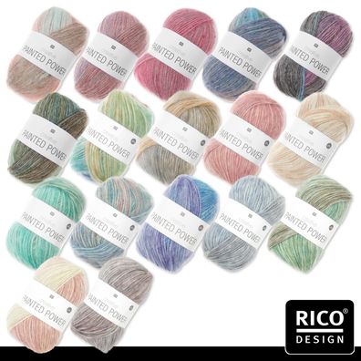 Rico Design 100 g Creative Painted Power Wolle Stricken Häkeln 17 Farben