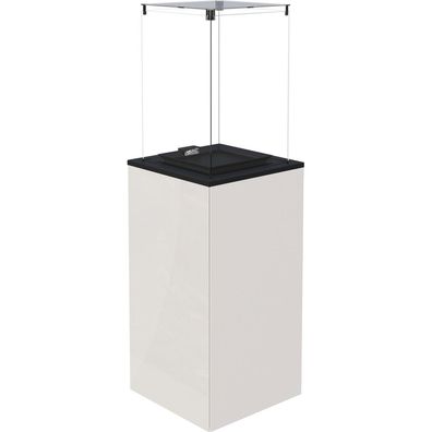 Terrassenheizer Patio Mini Glas weiß manuelle Steuerung 8,2kW