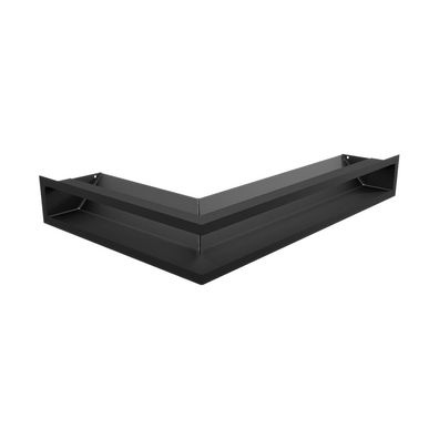 Eck-Lüftungsgitter LUFT rechts 40x60x9 schwarz