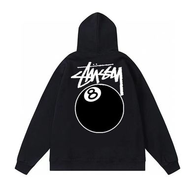 Herren Damen 8 Ball Pullover Hoody Freizeit Sweatshirt Kapuzenpullover Stussy