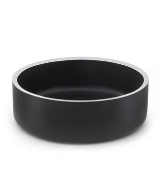 lionto Katzennapf doppelwandig, 17 cm Durchmesser, 825 ml, schwarz
