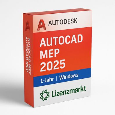 Autodesk AutoCAD MEP 2025 - 1 Jahr Lizenz (Windows)
