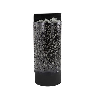 Infraworld Atlas Wall Black finnischer Saunaofen 6 kW schwarz inkl. Saunasteine