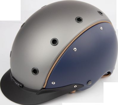 CASCO Champ Regal Blau Silber Matt Reithelm