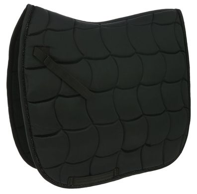 Equithème Schabracke Satin Dressur in schwarz und marineblau