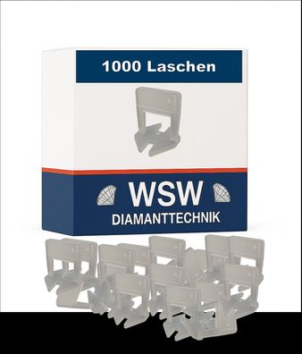 WSW Zuglaschen 3,0 mm - 1000 Stk. - Fliesen Nivelliersystem