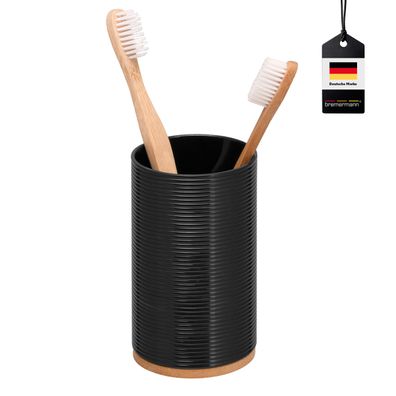 bremermann Zahnputzbecher SEGNO aus Bambus und Kunststoff | Utensilienständer | Munds