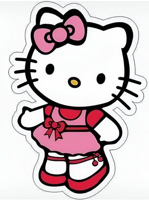 Hello Kitty 14x10cm Essbar Tortenaufleger Torte Tortenbild Zuckerbild