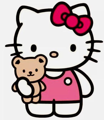 Hello Kitty 14x10cm Essbar Märchen Tortenaufleger Torte Tortenbild Zuckerbild