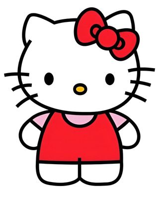 Hello Kitty 14x10cm Essbar Kitty Tortenaufleger Torte Tortenbild Zuckerbild