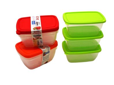 Gefrierdosen 3er Set 1,2 Liter - diverse Farben