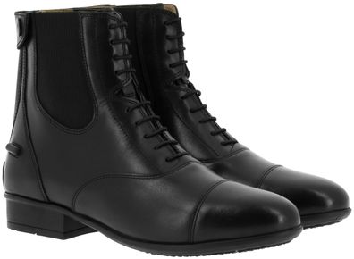 Equitheme Chic Damen Stiefeletten Schnüren und Zipverschluss Rindsleder