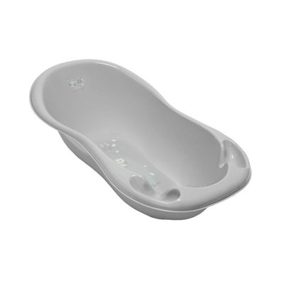Anatomische Badewanne 102 cm Eule grau