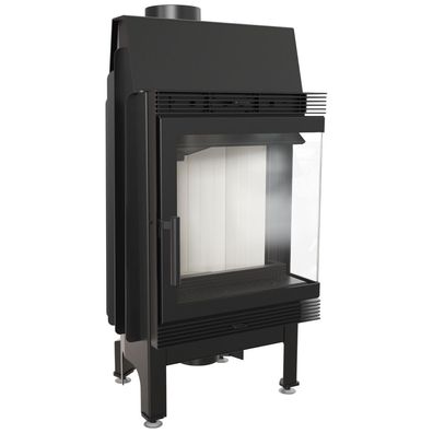 Kamineinsatz aus Stahl KRATKI BLANKA rechts 8 kW Ø 160