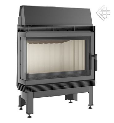 Kamineinsatz aus Stahl KRATKI BLANKA links 11 kW Ø 180