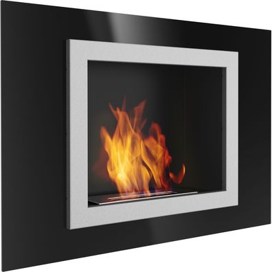 Wandkamin Bioethanol OSCAR TÜV schwarz
