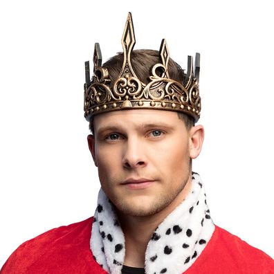Krone mittelalterlicher König - Schaumstoff Krone für Karneval, Theater & Fasching