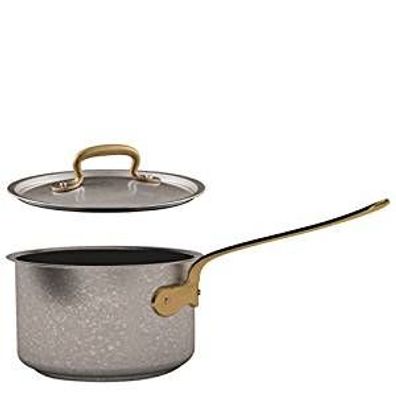 Sambonet 1965 Vintage Edelstahl Antik Stielkasserolle 16mD S0136-S00487-51906-66