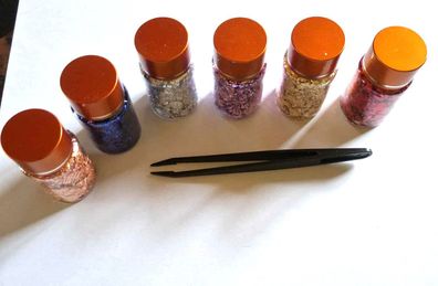 Imitiertes Schlagmetall/6 Farben Goldflocken/Basteln/ Maniküre/ uvm. (BG1609257)