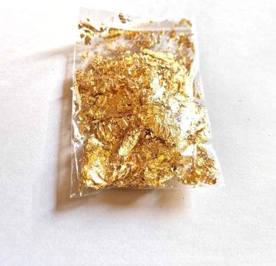 Imitiertes Schlagmetall/2 Gramm Goldflocken/Basteln, Maniküre (BG16092511)
