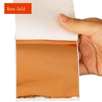 Goldfolienpapier/Imitiertes Blattgold/Rose Gold Farben/100 Stück ca. 8,6 (BG16092524)