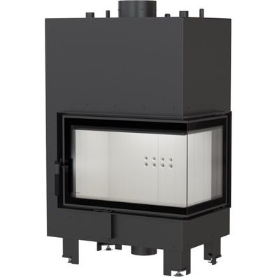 Wasserführender Kamineinsatz KRATKI MBM rechts 12 kW Ø 180 mit Türfeder