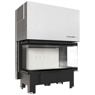 Kamineinsatz KRATKI NBC 1000/400 15 kW Ø 200 mit Schiebetür