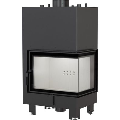 Wasserführender Kamineinsatz KRATKI MBZ rechts 13 kW Ø 200 mit Türfeder