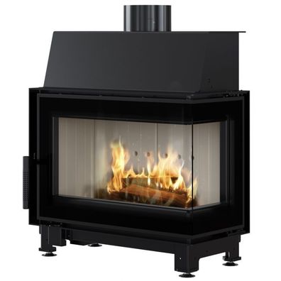 Stahlkamin mit Schließung KRATKI SIMPLE rechts 6 kW