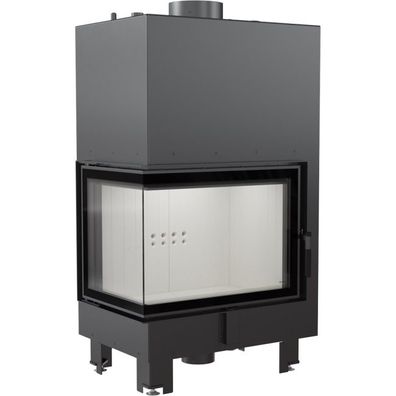 Wasserführender Kamineinsatz KRATKI MBZ links 13 kW Ø 200 mit Türfeder