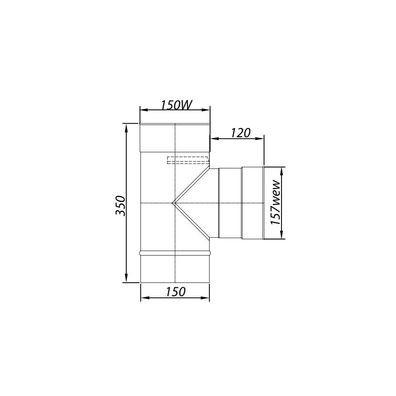 ADAM EW T-Stück 90° fi 150