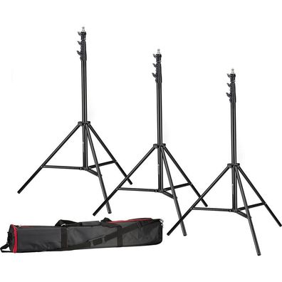 Bresser - F004080 - 3x BR-TP280 PRO-1 Stativ (280 cm) + Tasche