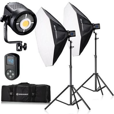 Bresser - F004543 - BR-80SL COB LED 80W Dual Kit mit Softboxen